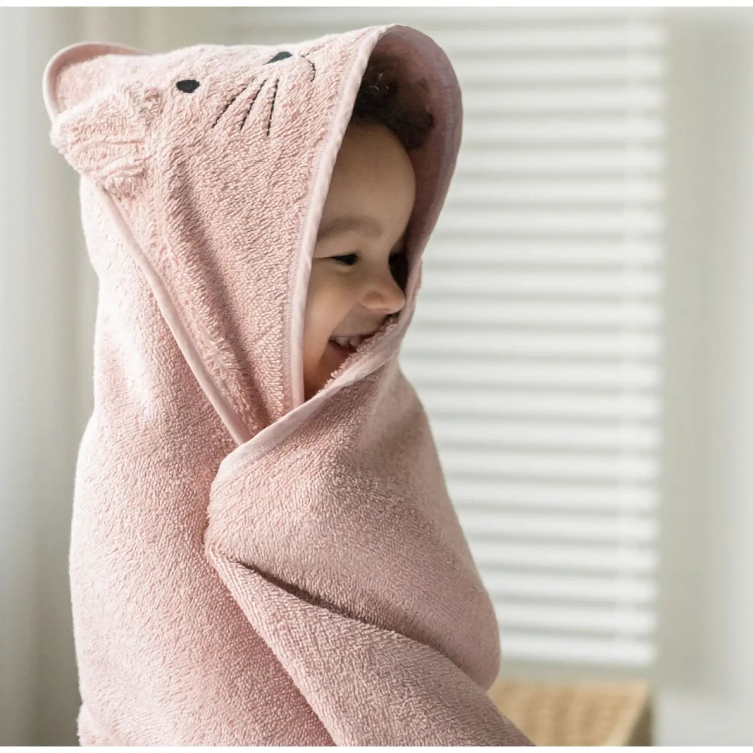 Kapuzenhandtuch Katze – 100 % Baumwolle