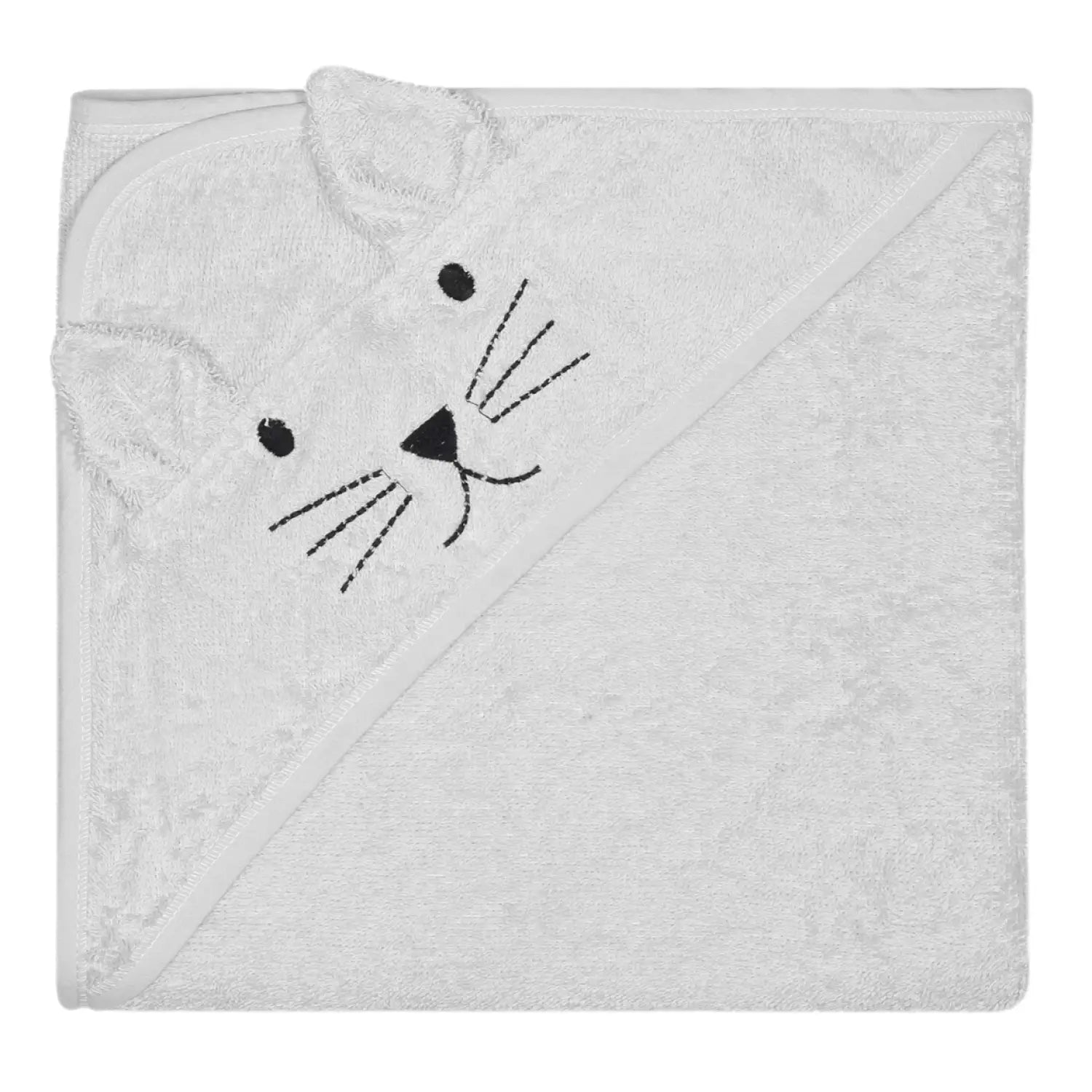 Kapuzenhandtuch Katze – 100 % Baumwolle