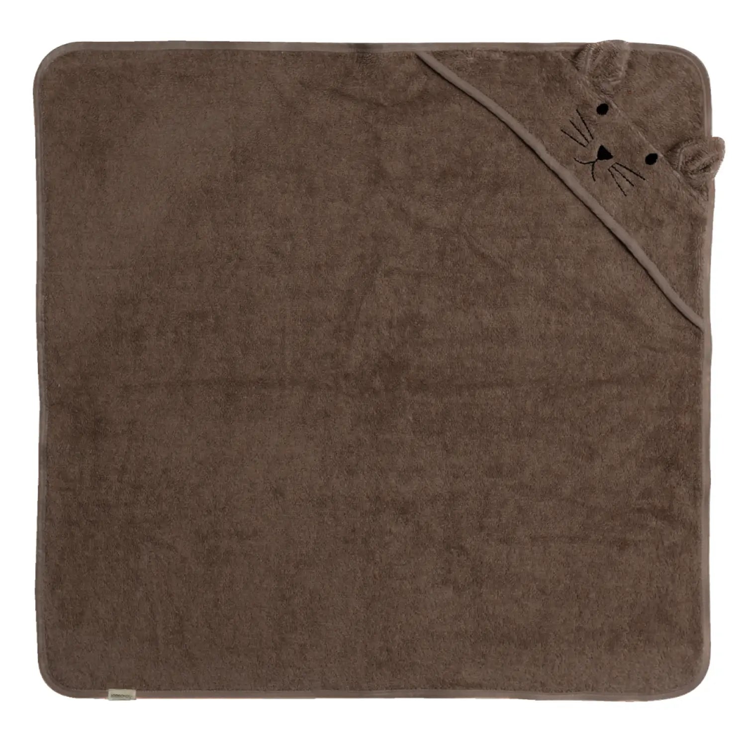 Kapuzenhandtuch Katze – 100 % Baumwolle - Rose