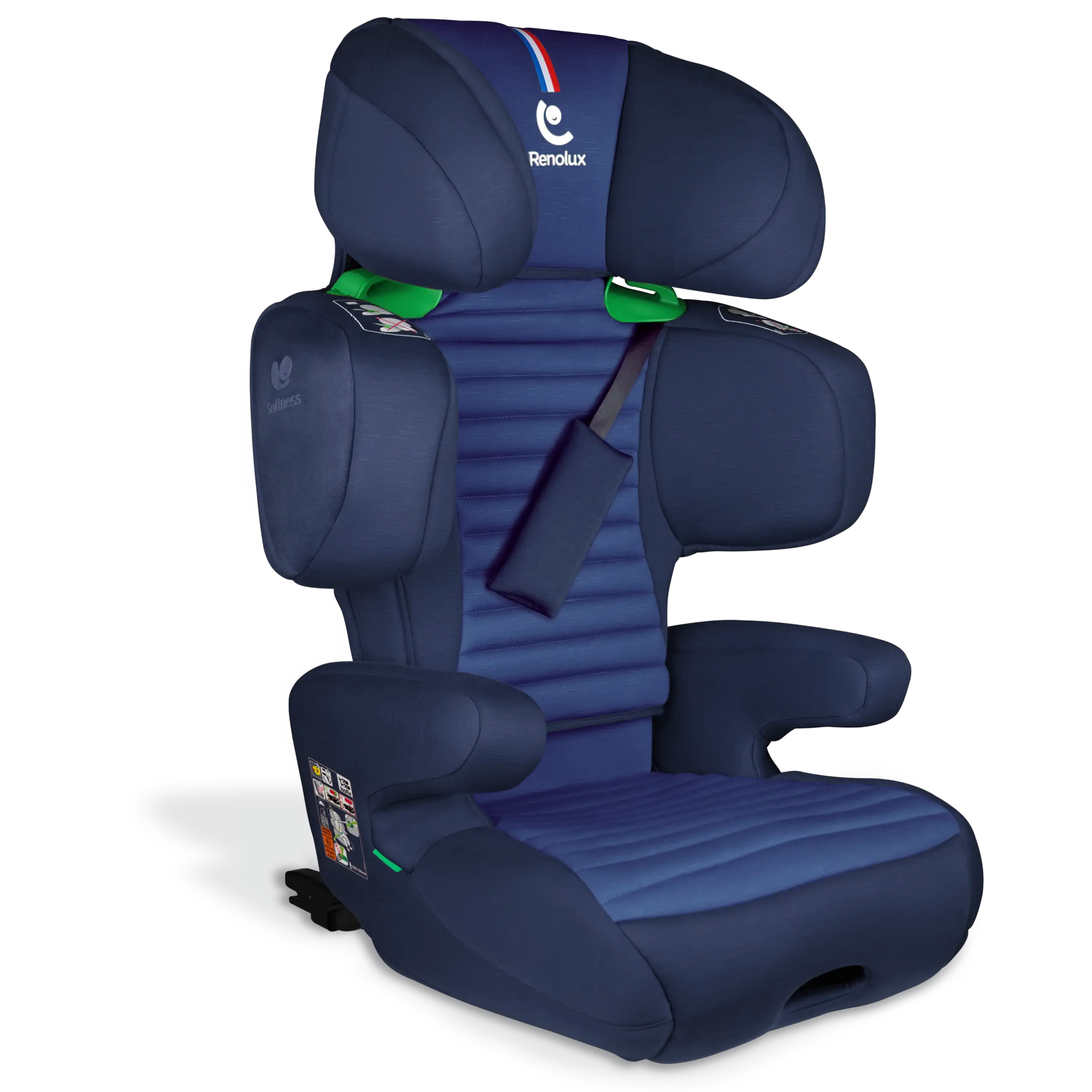 Kindersitz mit Isofix für 3–12 Jahre - RENOLUX RENOFIX² – - Blau