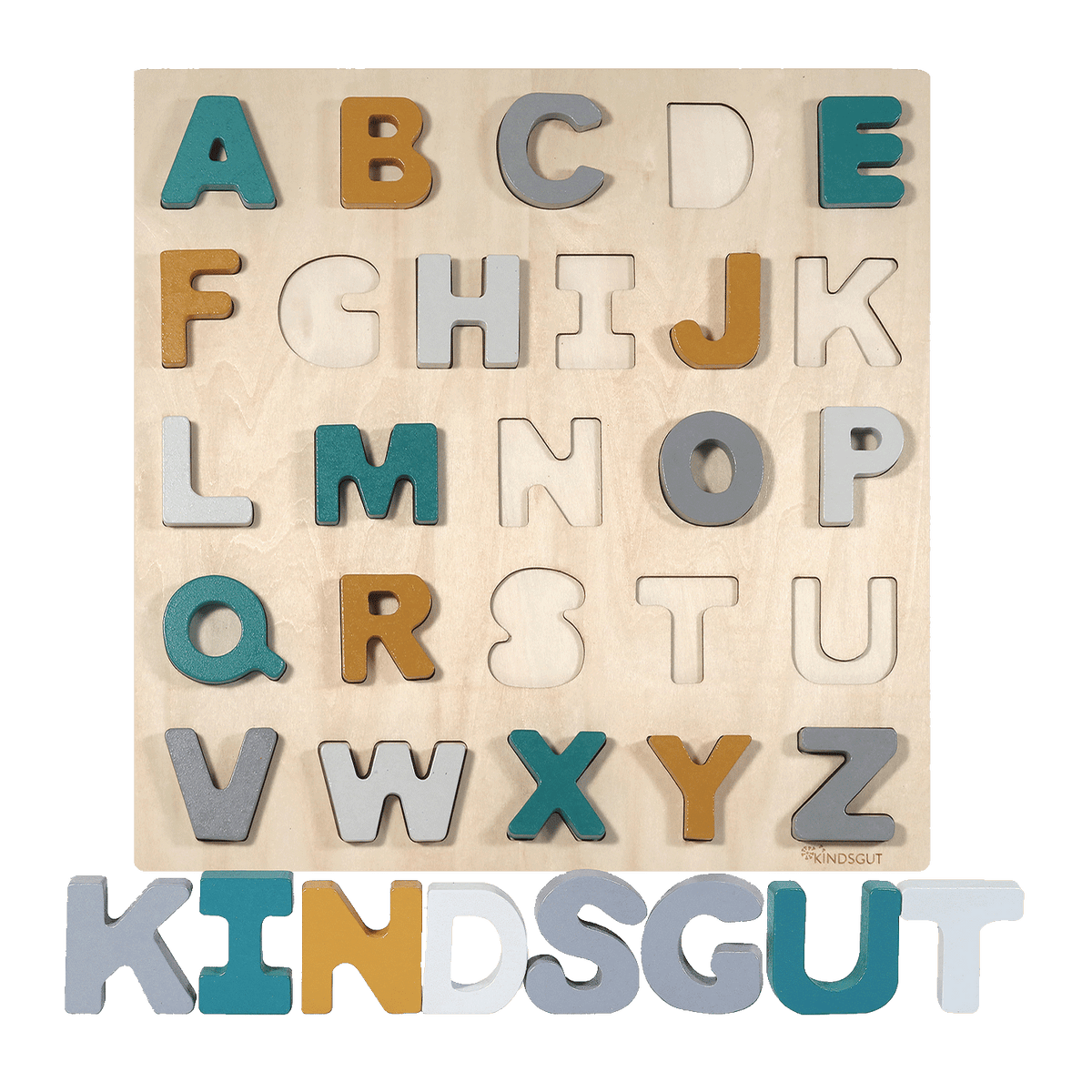 Buchstabenpuzzle Holz ABC Caspar von Kindsgut – Produktfoto 6