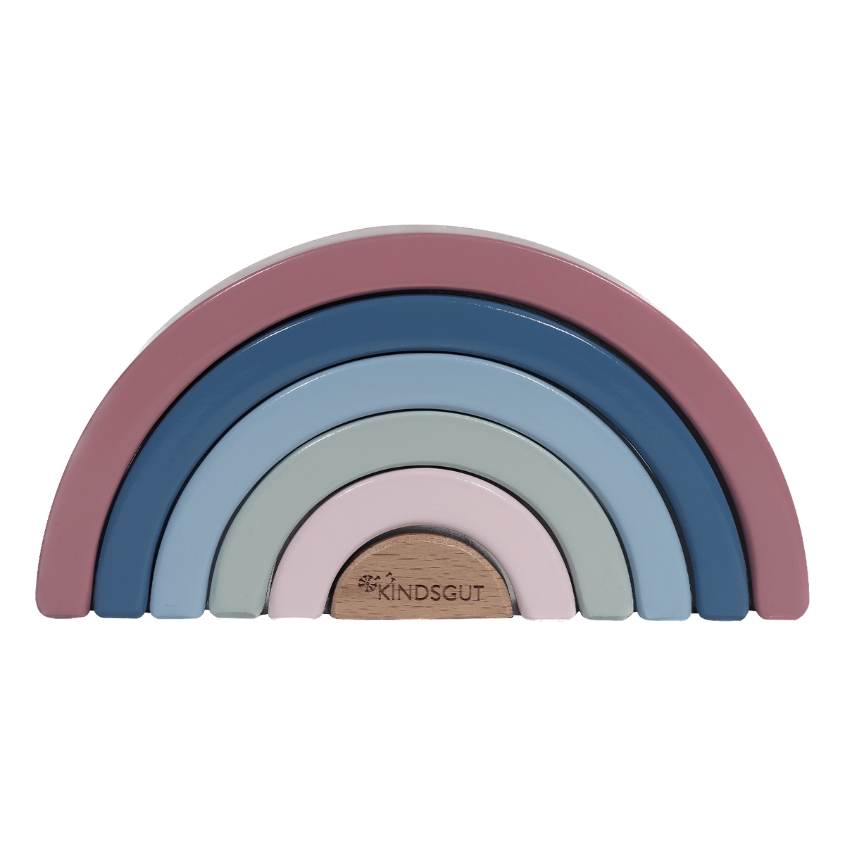 Stapel-Regenbogen aus Holz von Kindsgut – Produktfoto 1