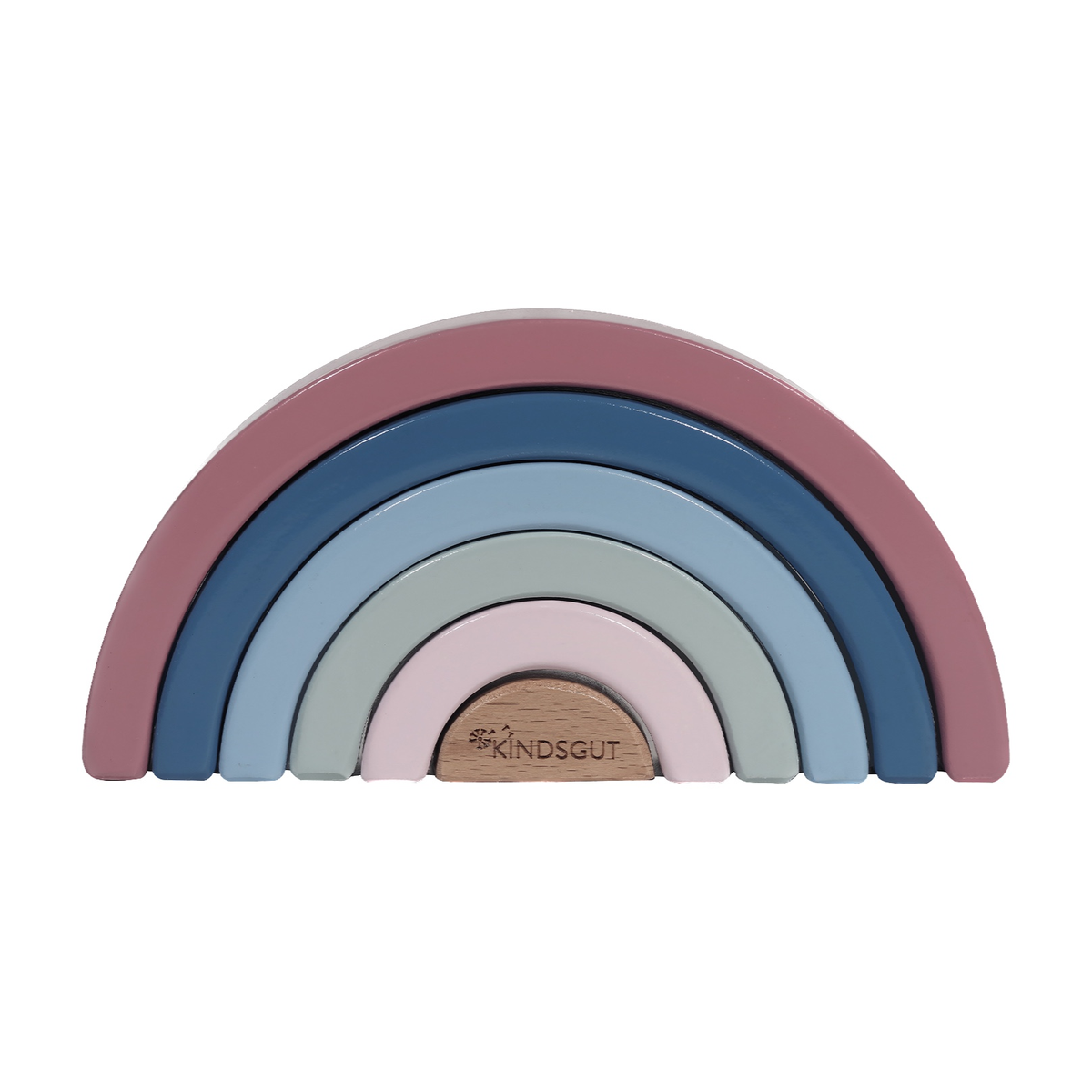 Stapel-Regenbogen aus Holz von Kindsgut – Produktfoto 1