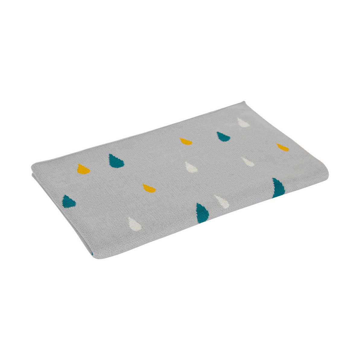 Strickdecke für Babys und Kinder 80 x 100 cm Regentropfen von Kindsgut – Produktfoto 5