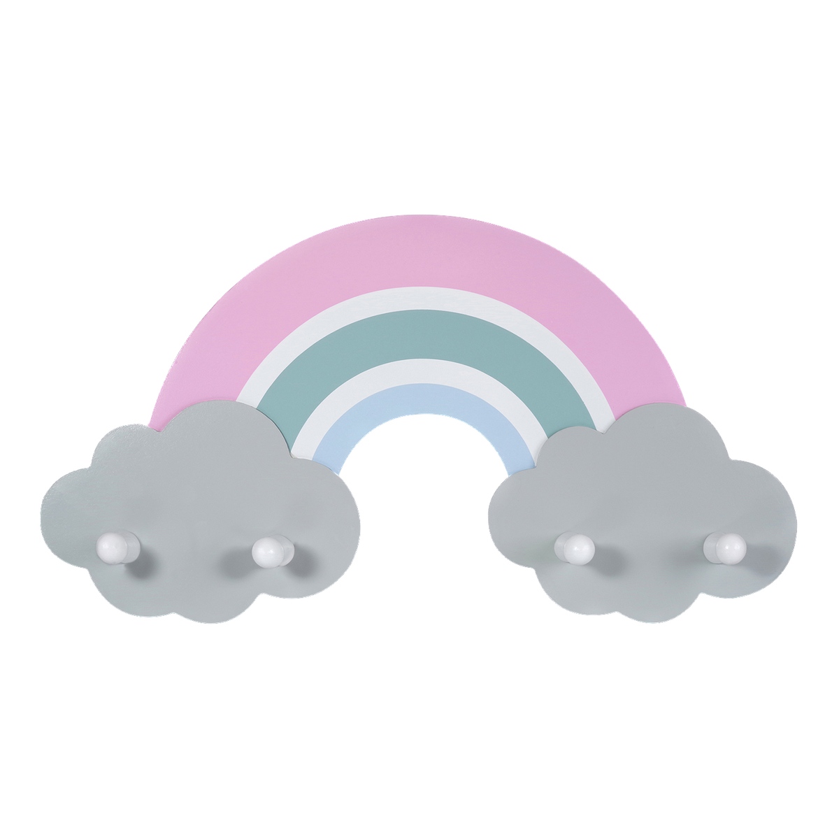 Kindergarderobe Regenbogen aus Holz Amelie von Kindsgut – Produktfoto 1