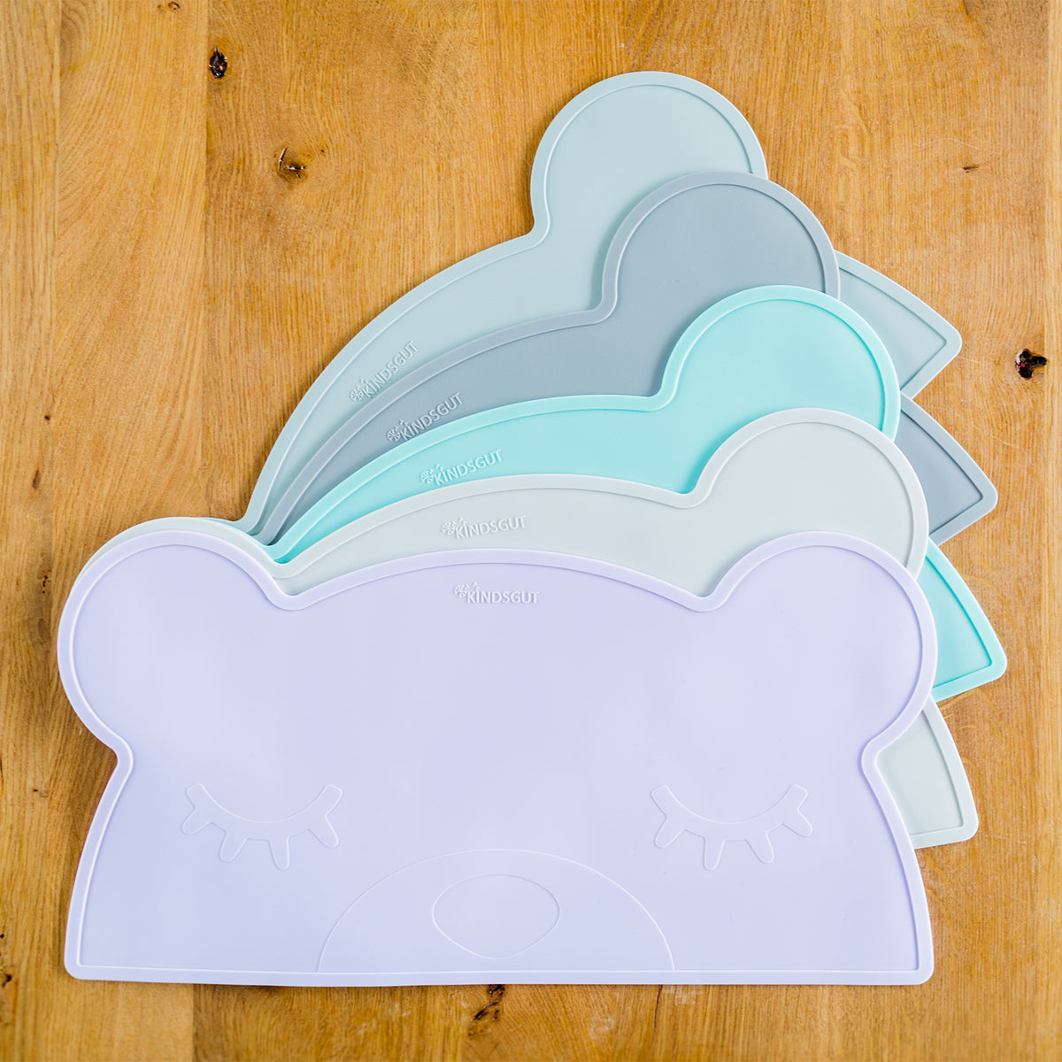 Silikon-Platzset Bär für Kinder Aquamarin von Kindsgut – Anwendungsbild 4