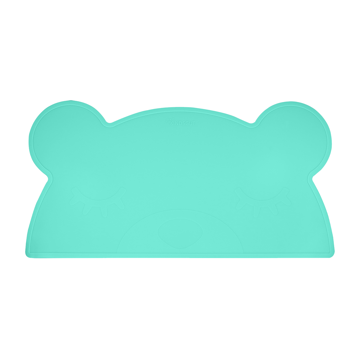 Silikon-Platzset Bär für Kinder Mint von Kindsgut – Produktfoto 1