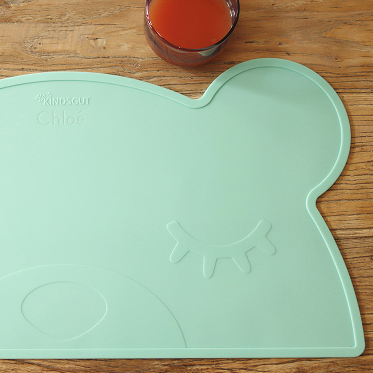 Silikon-Platzset Bär für Kinder Mint von Kindsgut – Anwendungsbild 4