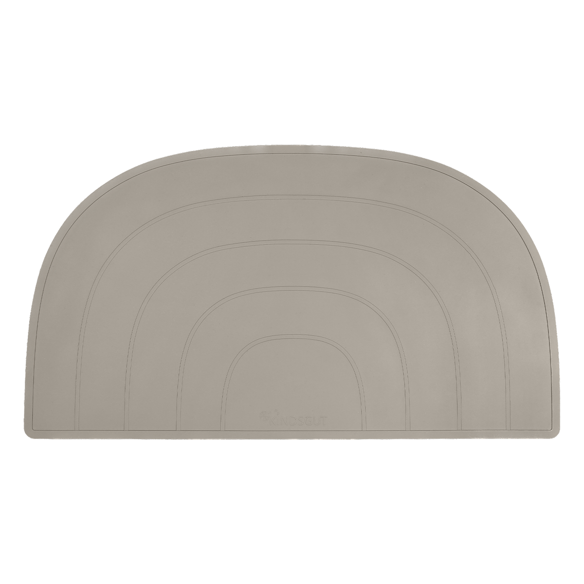 Silikon-Platzset Regenbogen Taupe von Kindsgut – Produktfoto 1