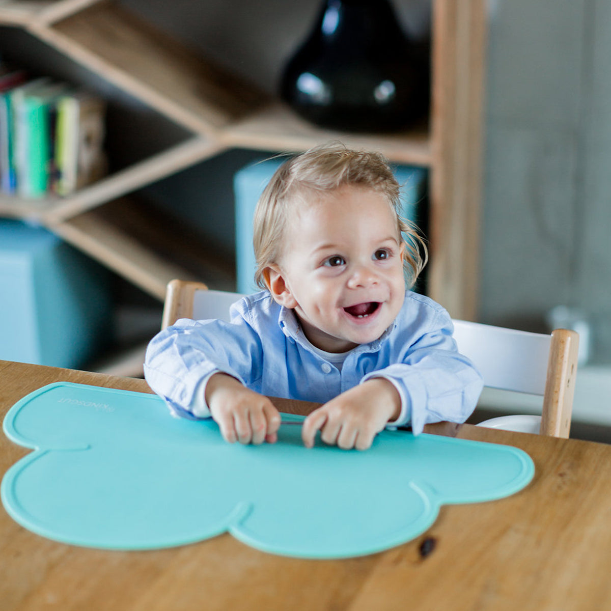 Silikon-Platzset Wolke für Kinder Mint von Kindsgut – Anwendungsbild 2