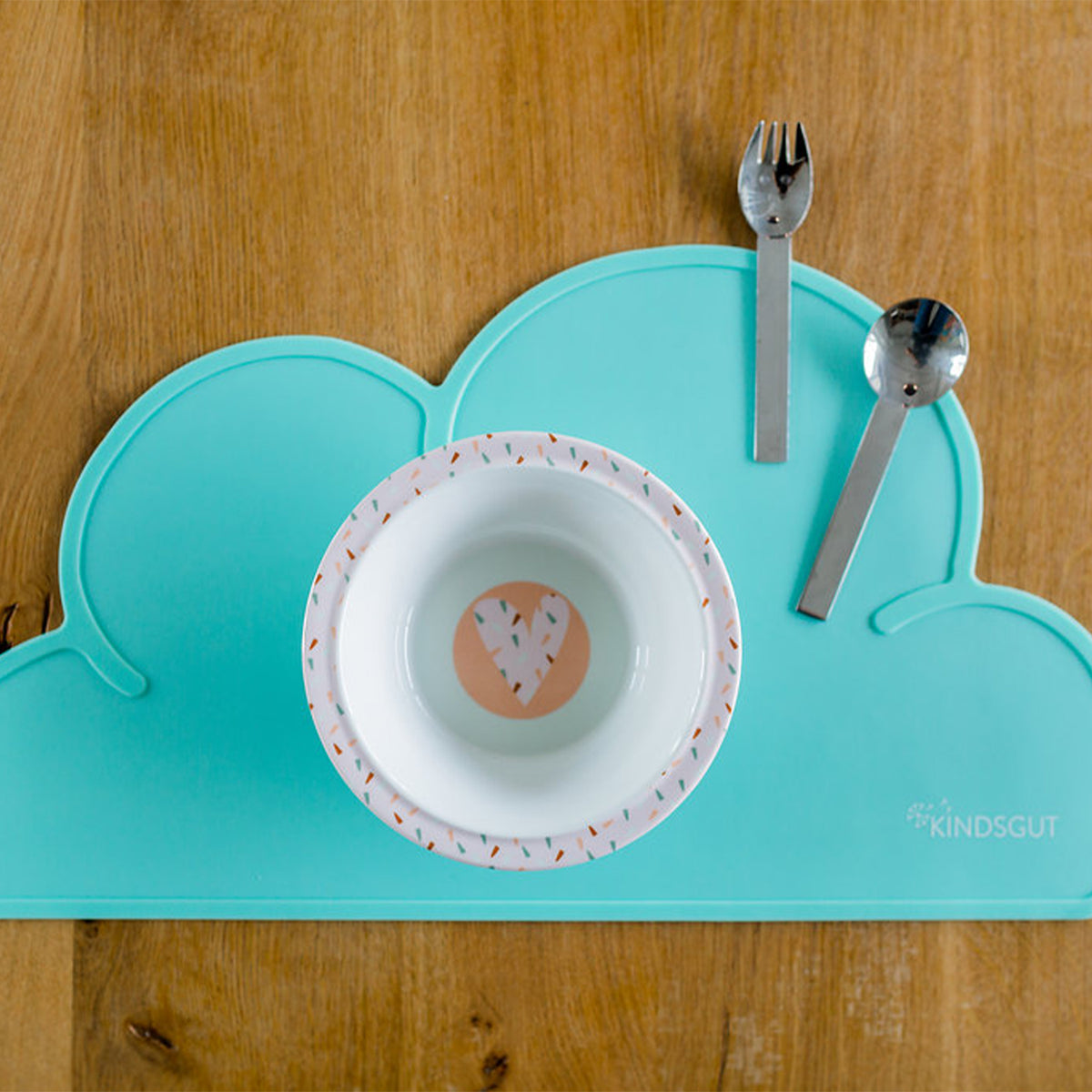 Silikon-Platzset Wolke für Kinder Mint von Kindsgut – Anwendungsbild 4