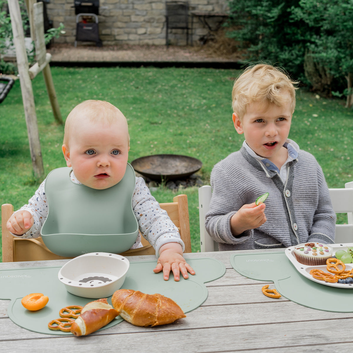 Silikon-Platzset Wolke für Kinder Pistazie von Kindsgut – Anwendungsbild 4