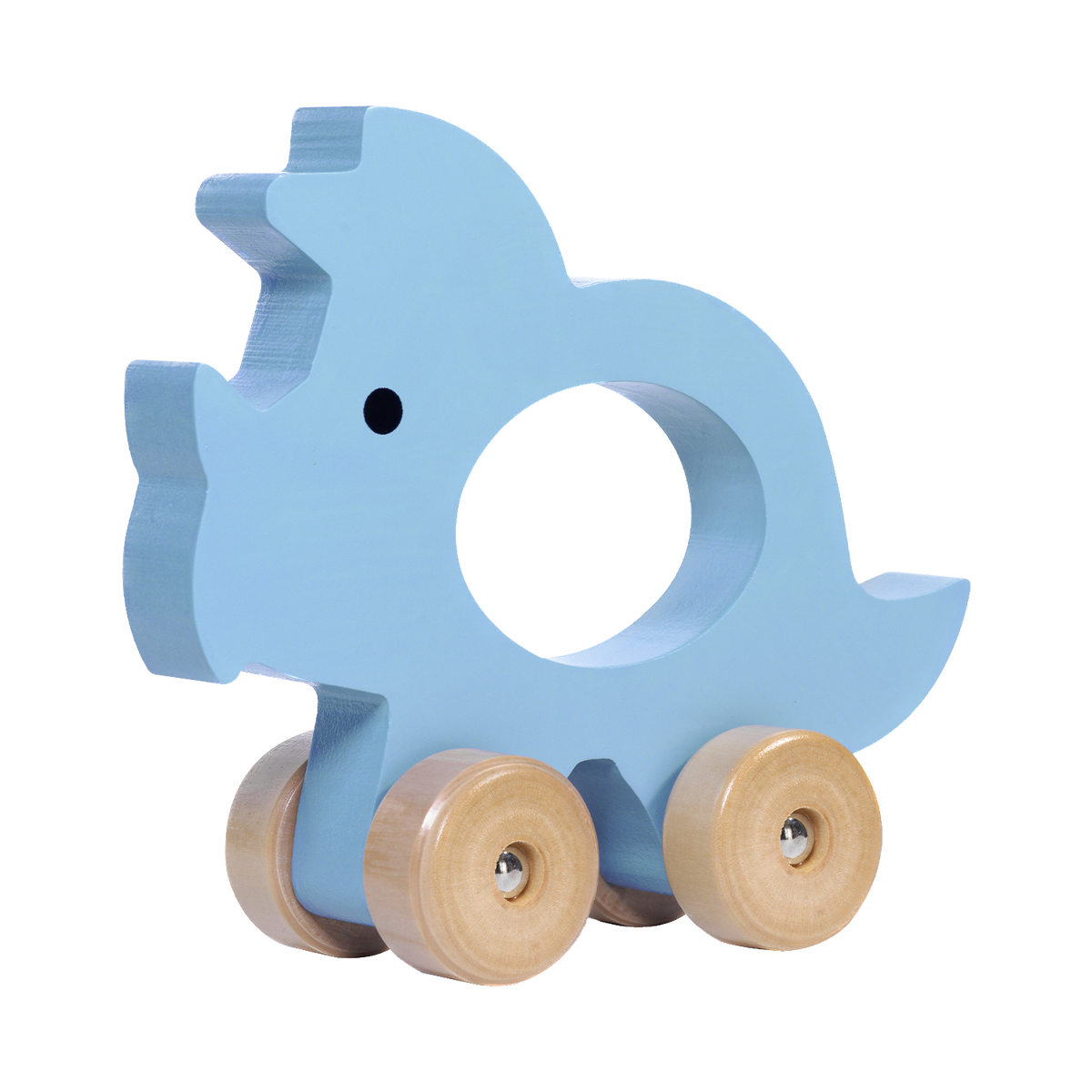 Schiebetier Dino aus Holz Triceratops von Kindsgut – Produktfoto 5