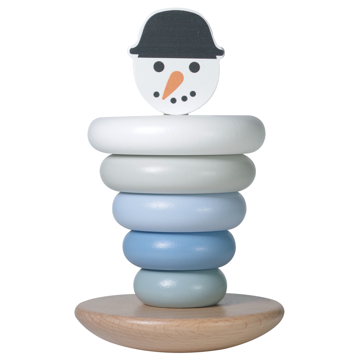 Stapelturm Weihnachten aus Holz Schneemann von Kindsgut – Produktfoto 6