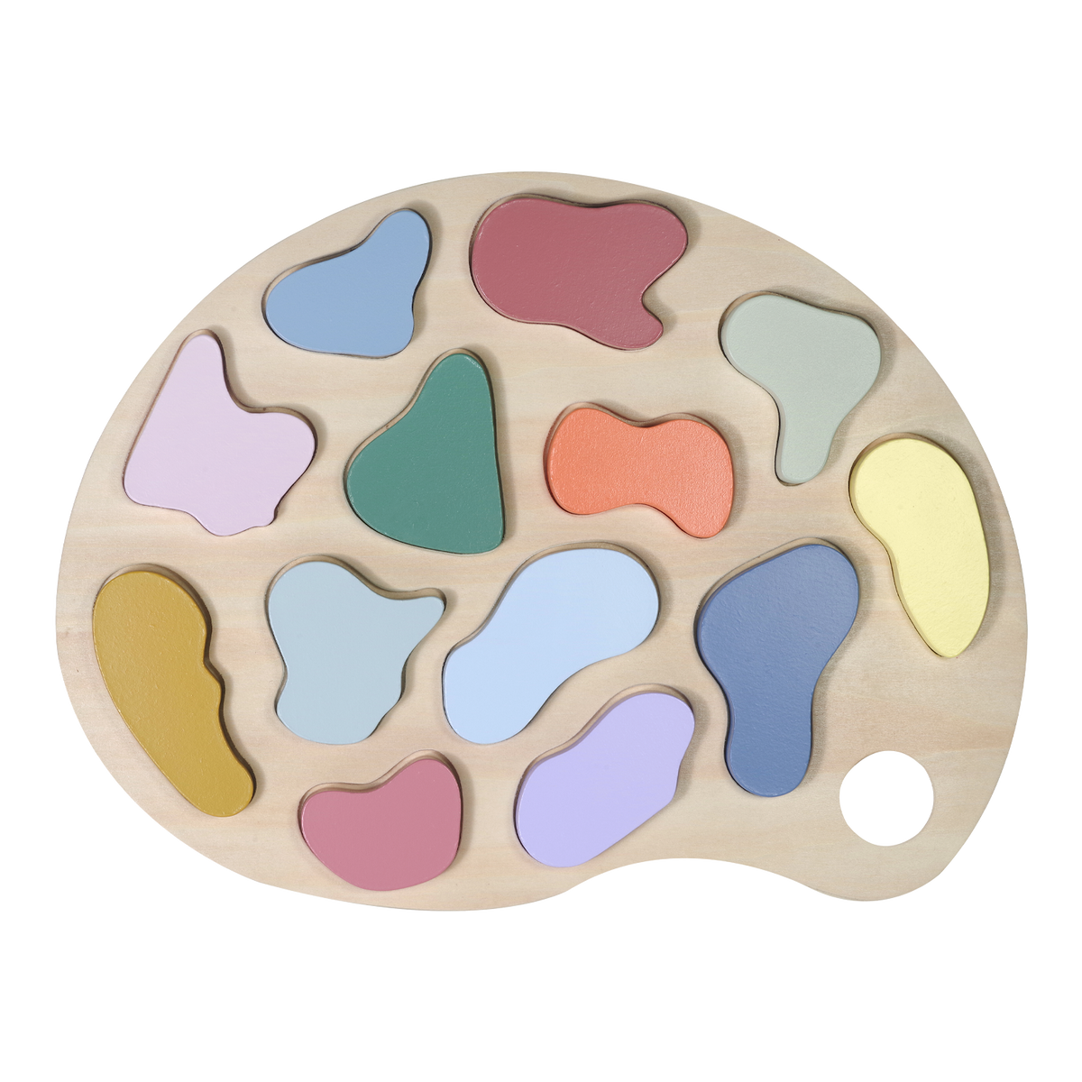 Steckpuzzle Farben aus Holz von Kindsgut – Produktfoto 1