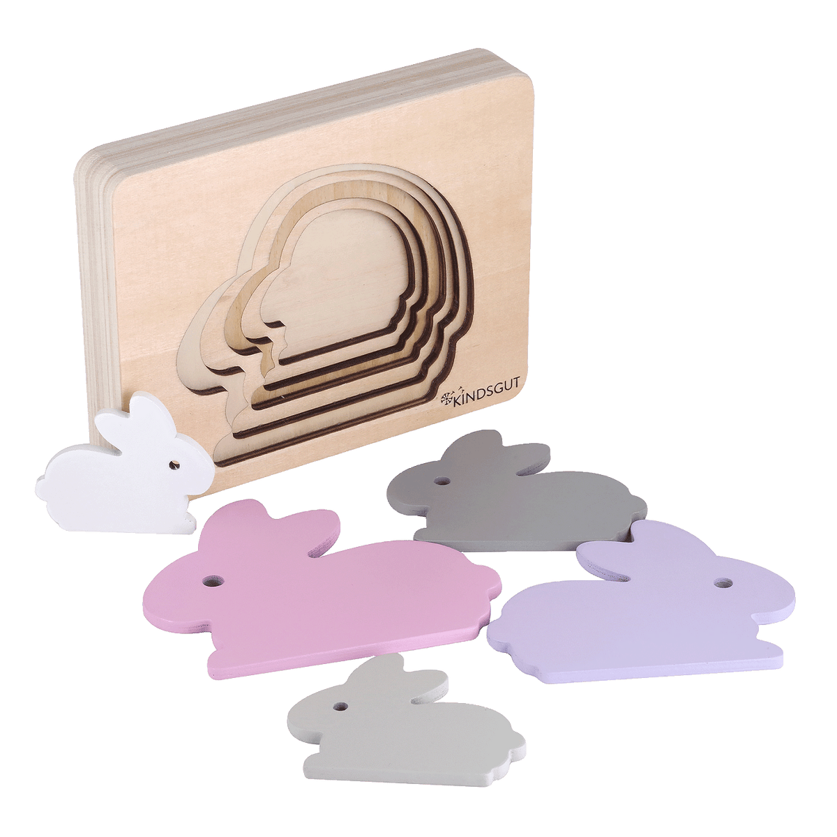 Tier-Puzzle Holz Hase von Kindsgut – Produktfoto 5