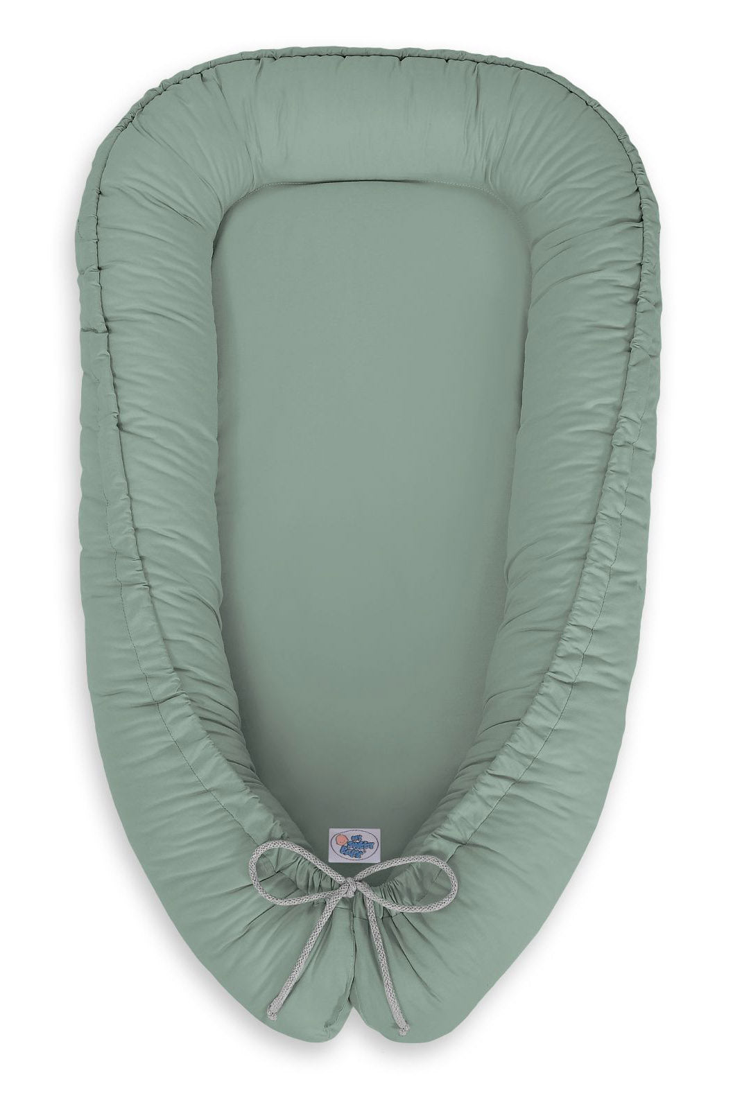 Babynest Kokon Baumwolle uni – Salbei