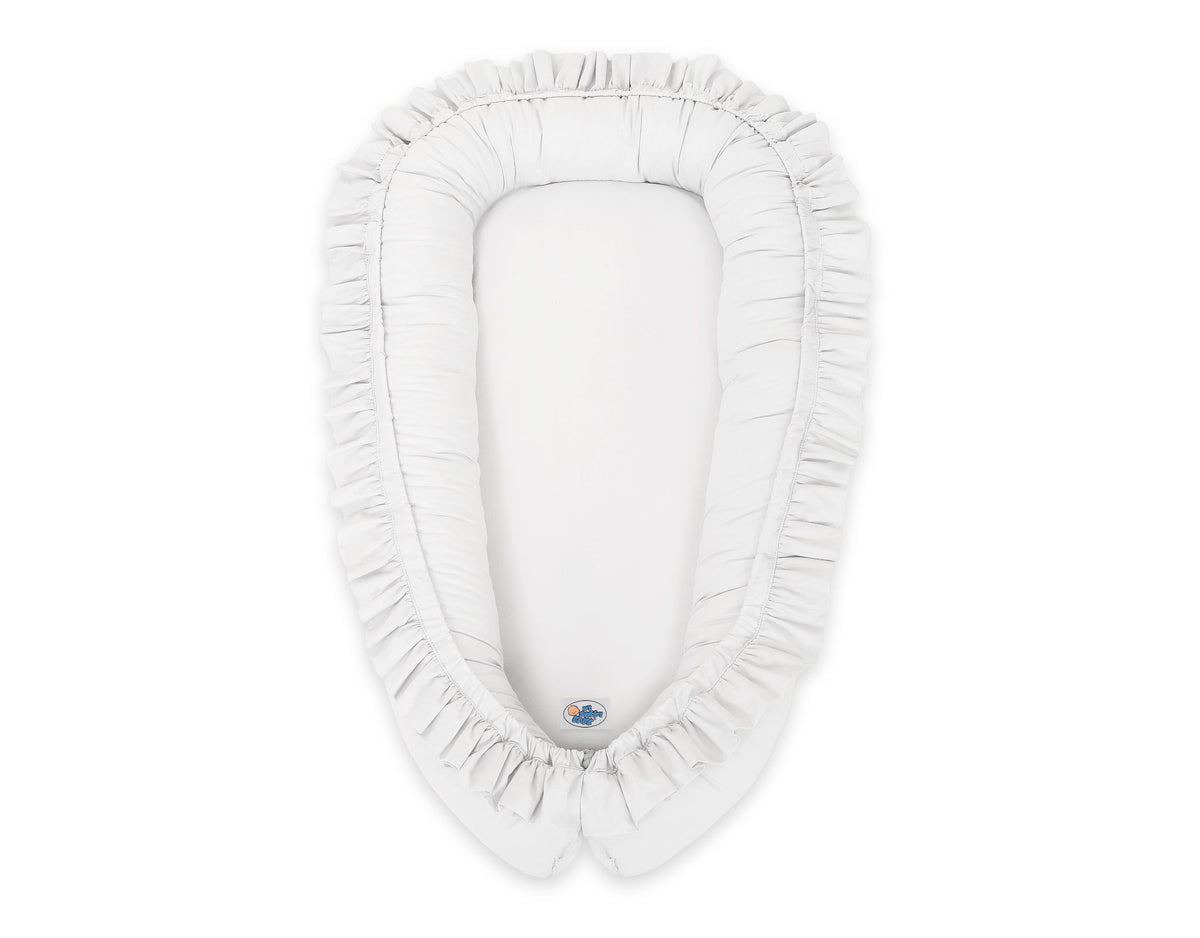 Babynest Kokon mit Rüsche – Detailansicht