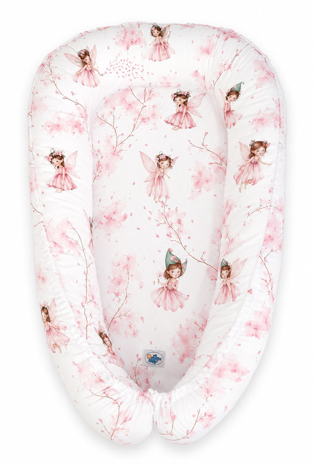 Babynest Kokon mit Motiv – Blumenfeen