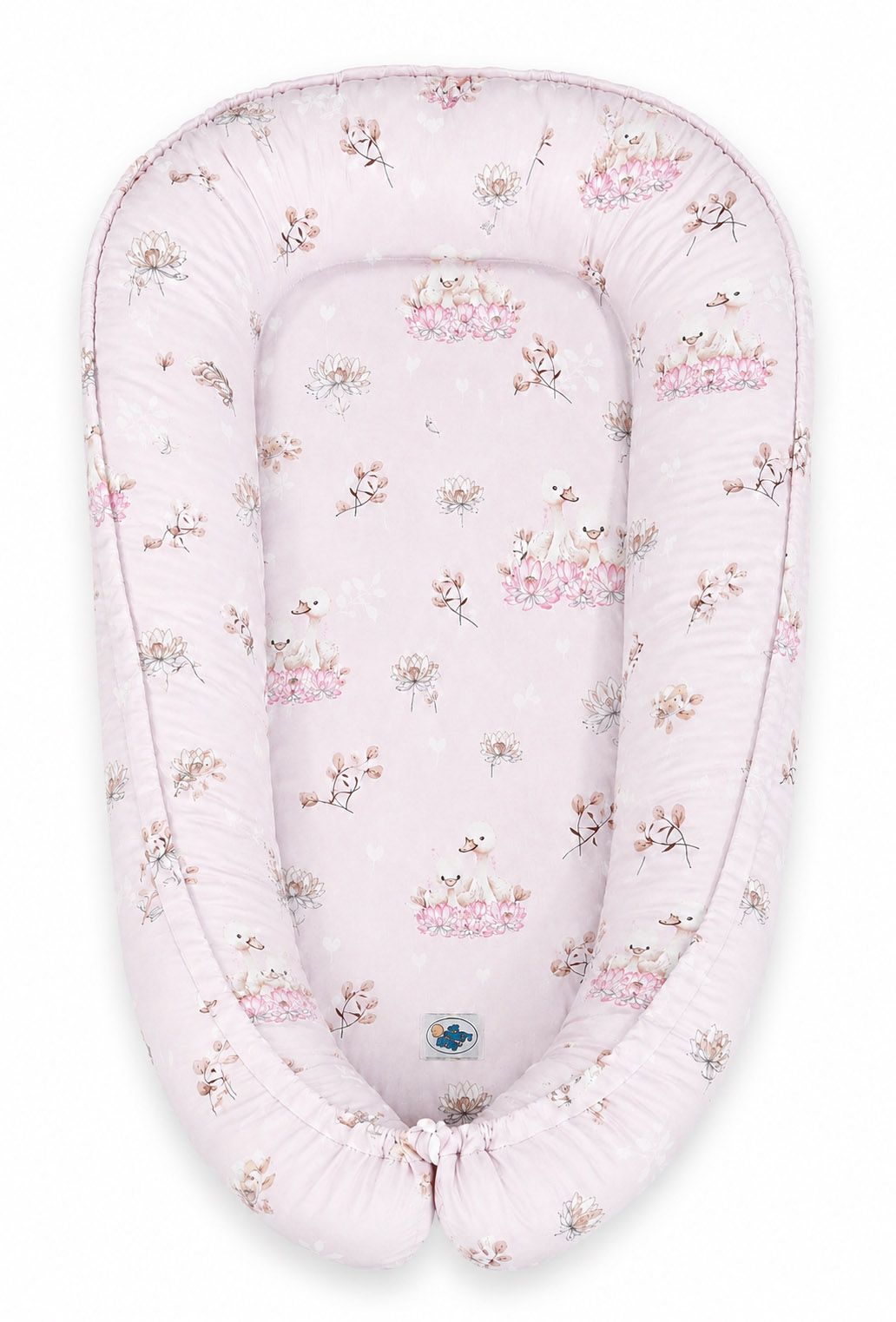 Babynest Kokon mit Motiv – Schwäne