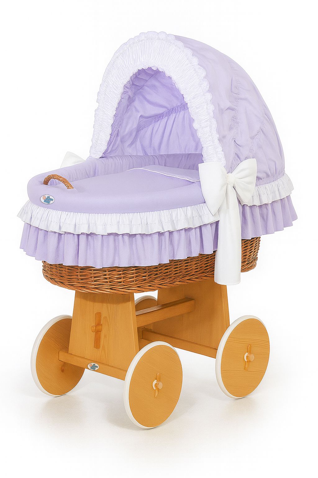 Stubenwagen Weide mit Verdeck Bellamy – Natur Lila