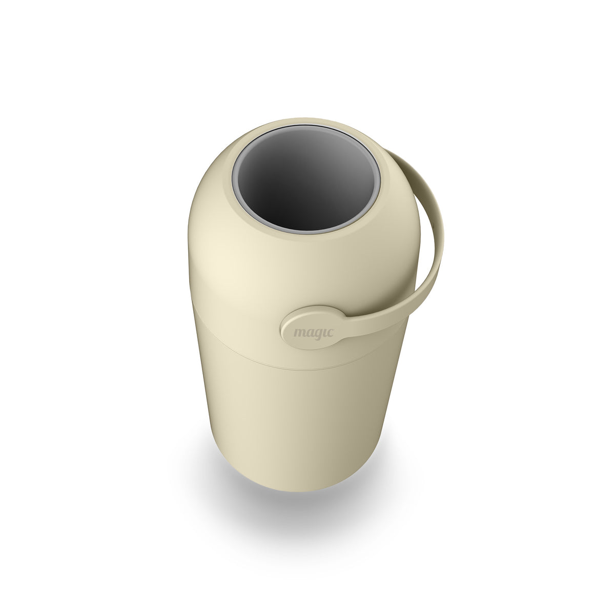 Magic Majestic Windeleimer mit Geruchsstopp-Deckel am Wickelplatz, Beige, Ansicht 3