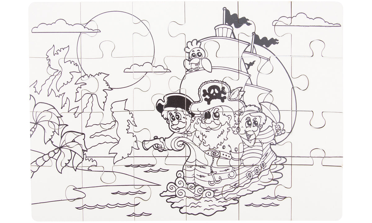 Mal-Puzzle 24 Teile Piraten