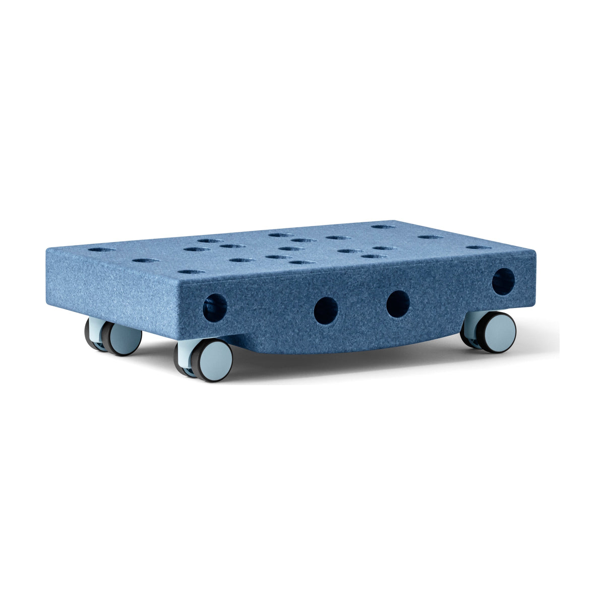 MODU Scooter Board: Rollbrett aus Schaumstoffblock mit vier Drehrollen, Blue