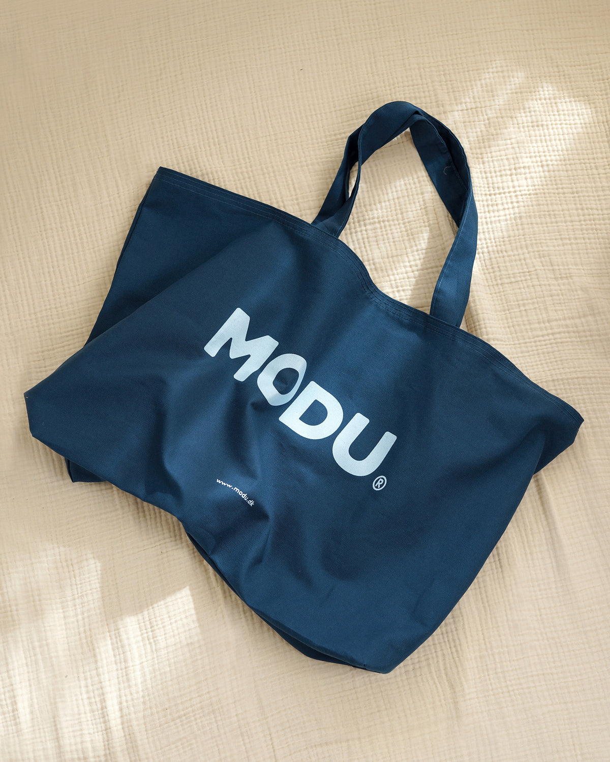 MODU Travel Bag: große Canvas-Tasche mit Seitentasche für MODU-Teile, Blue, Ansicht 3