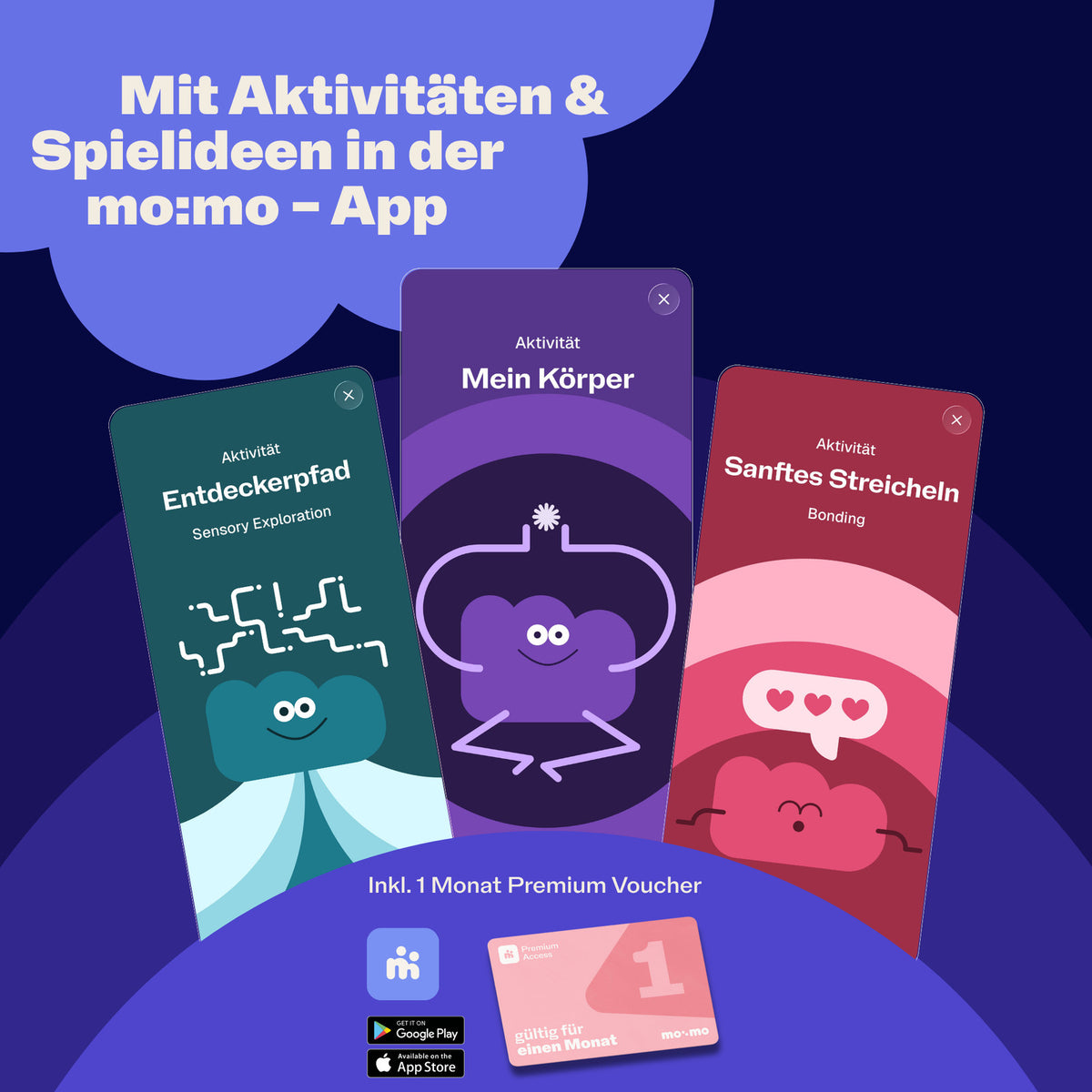 mo:mo Konnektor Streichelpinsel mit weichen Borsten für die Babymassage, Candy, Ansicht 5