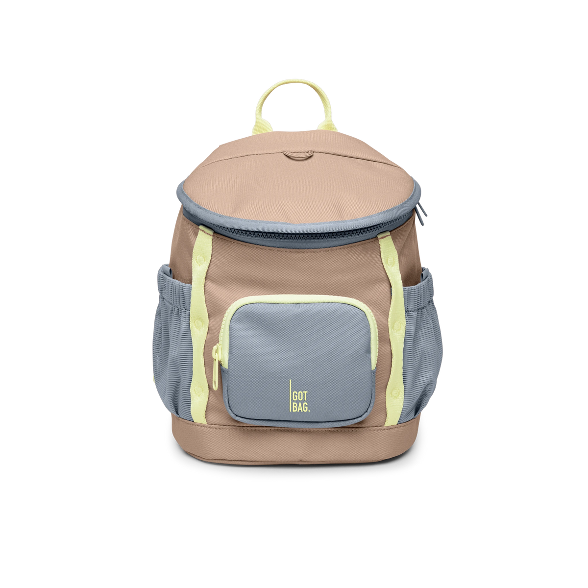 GOT BAG Kids Adventure Daypack Kinderrucksack in Beige (sandbar), als Studioaufnahme in Frontansicht