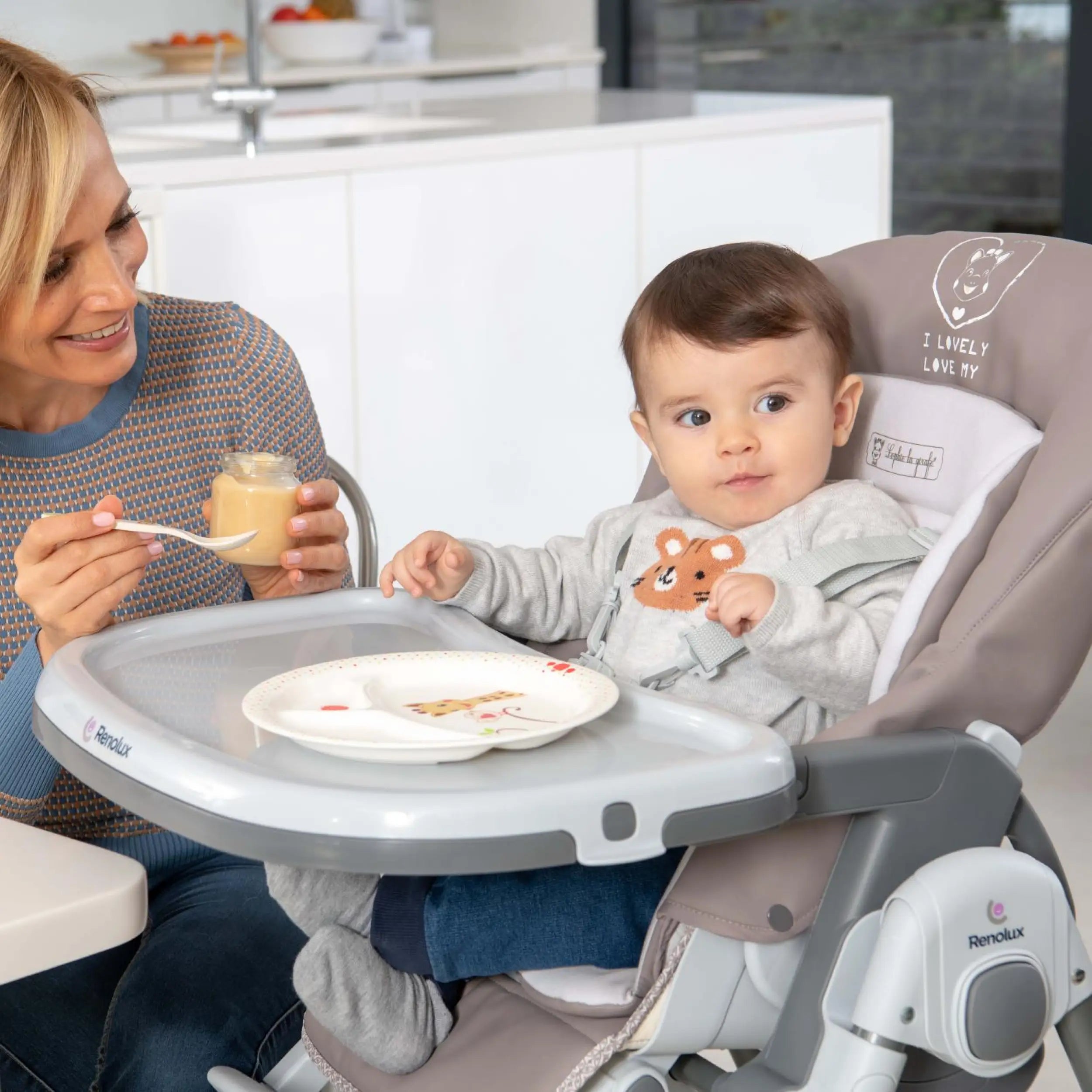 Neugeborenenwippe höhenverstellbar - RENOLUX Rockers Vision SO CHIC