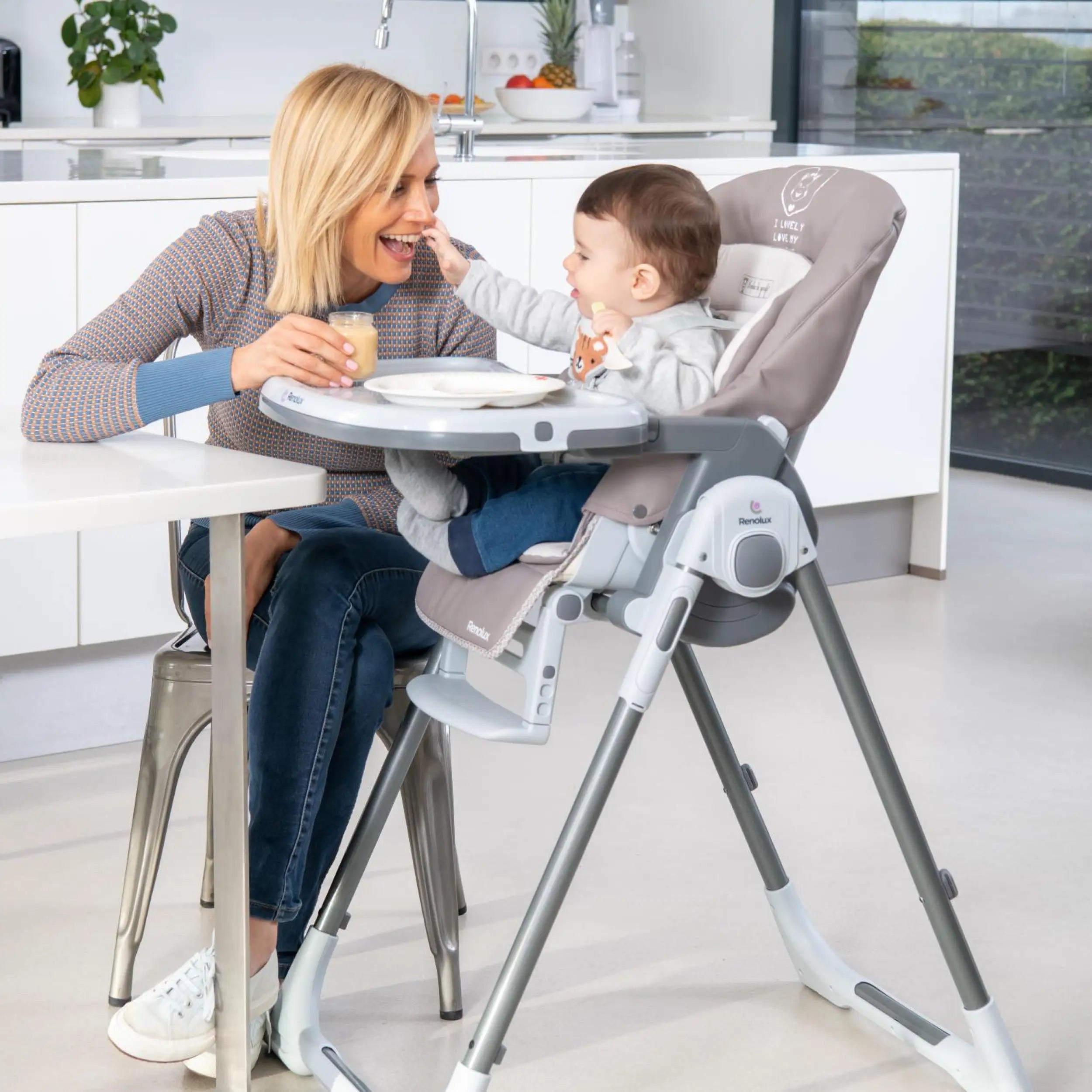 Neugeborenenwippe höhenverstellbar - RENOLUX Rockers Vision SO CHIC