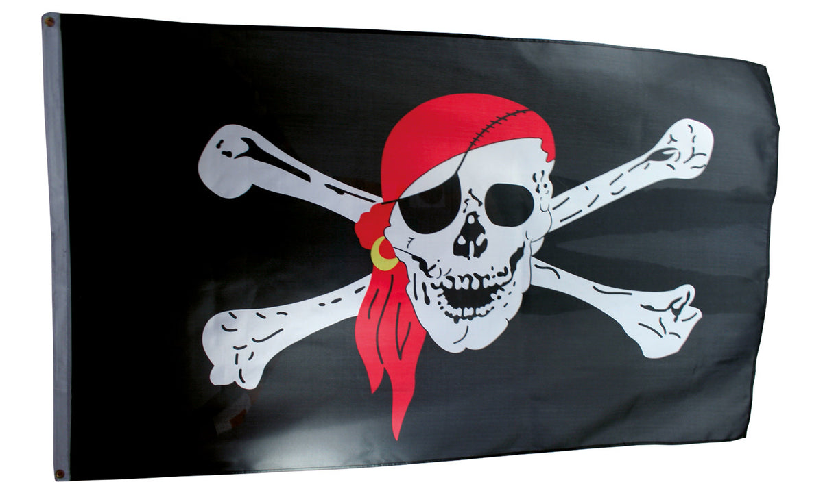 Piratenflagge 3-farbig