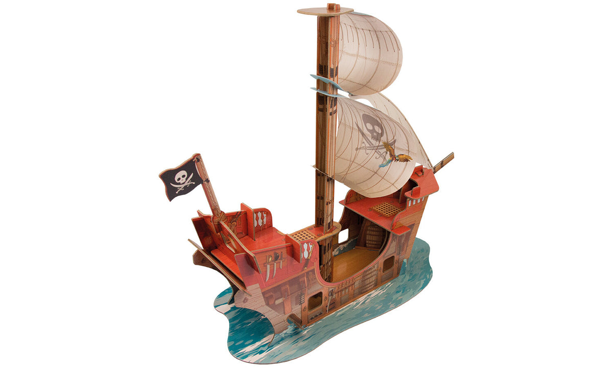 3D-Puzzle Piratenschiff Ansicht 3
