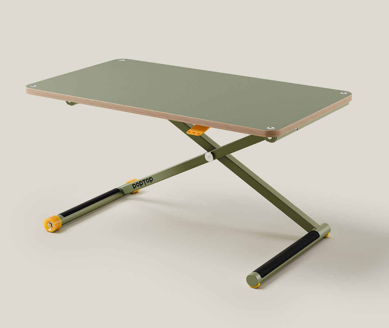 Poptop Malstudio - Kinderschreibtisch, Papierhalter mit Rolle & Stiftehalter