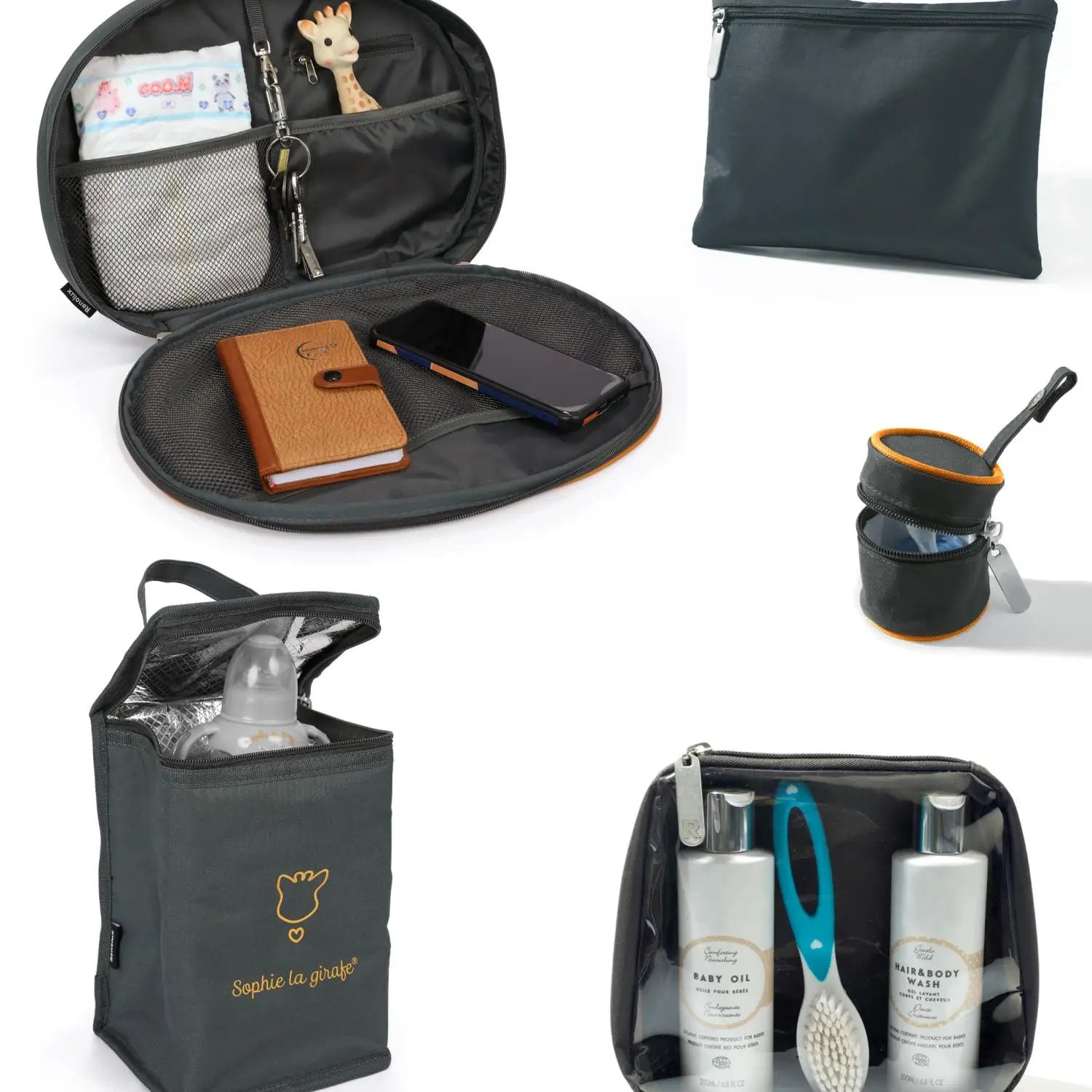 Praktische Wickeltasche mit Kinderwagenbefestigung – EVASION - Sunrise
