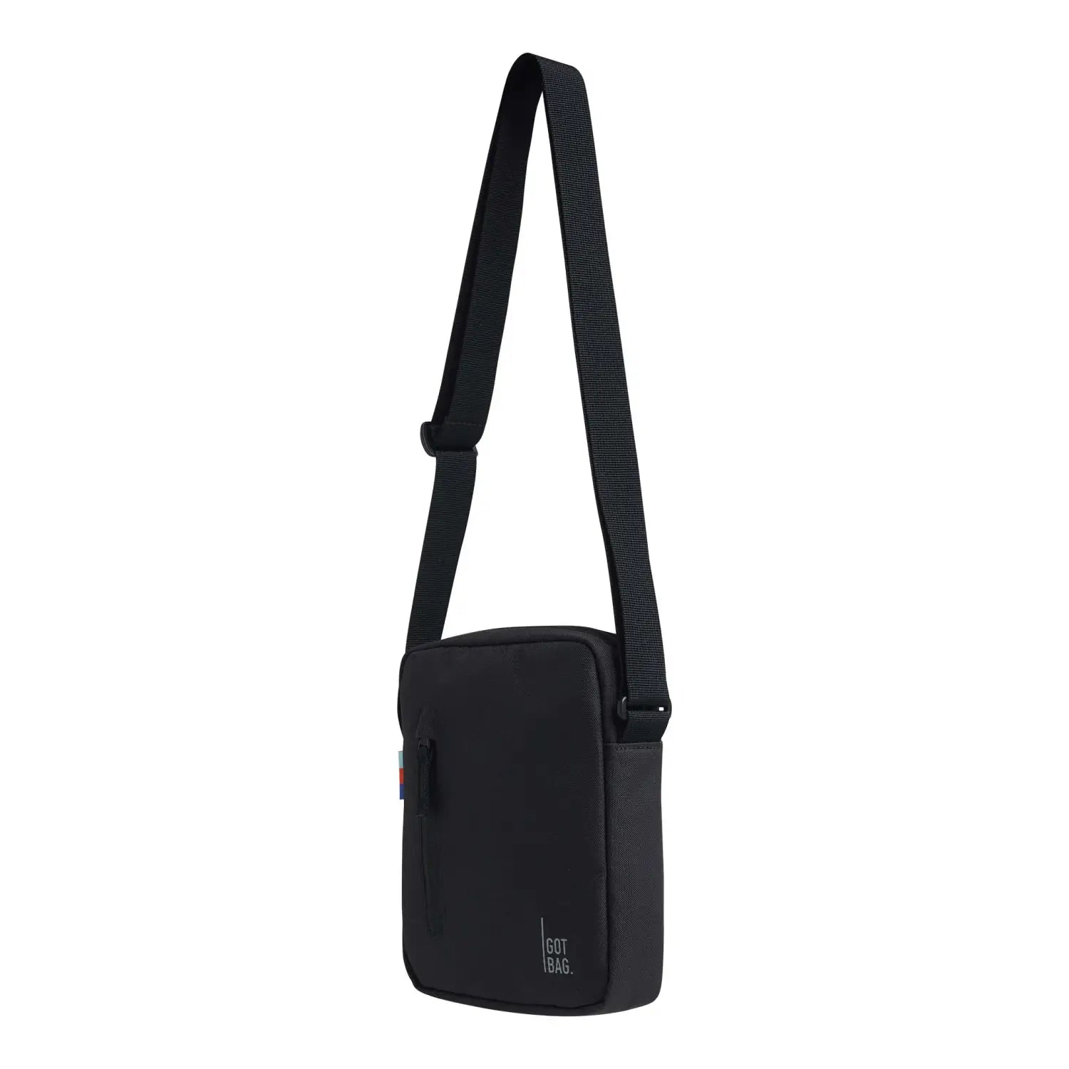 PUSHER BAG schwarz – nachhaltige Bauchtasche aus recyceltem Material