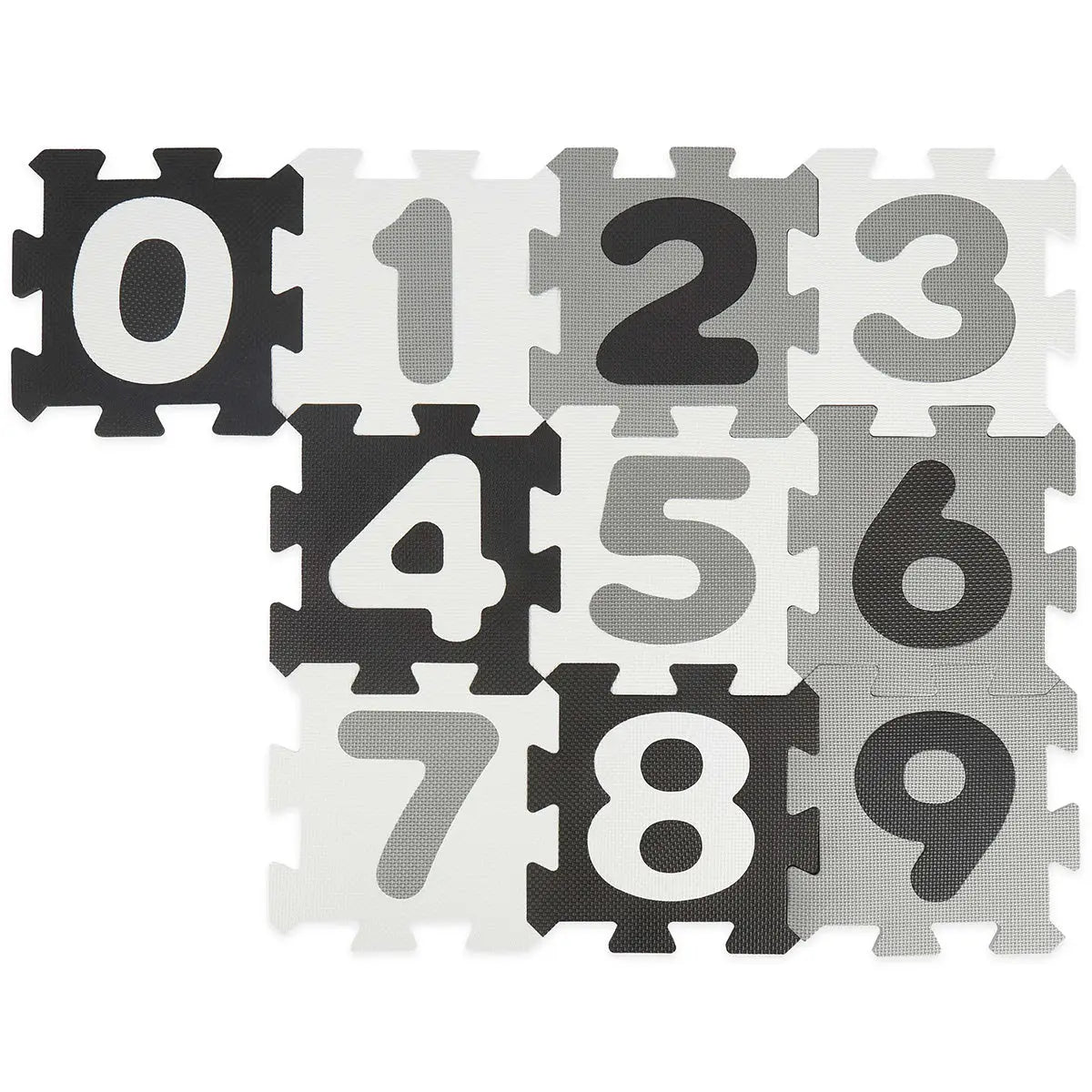 Puzzlematte Zahlen Black & White