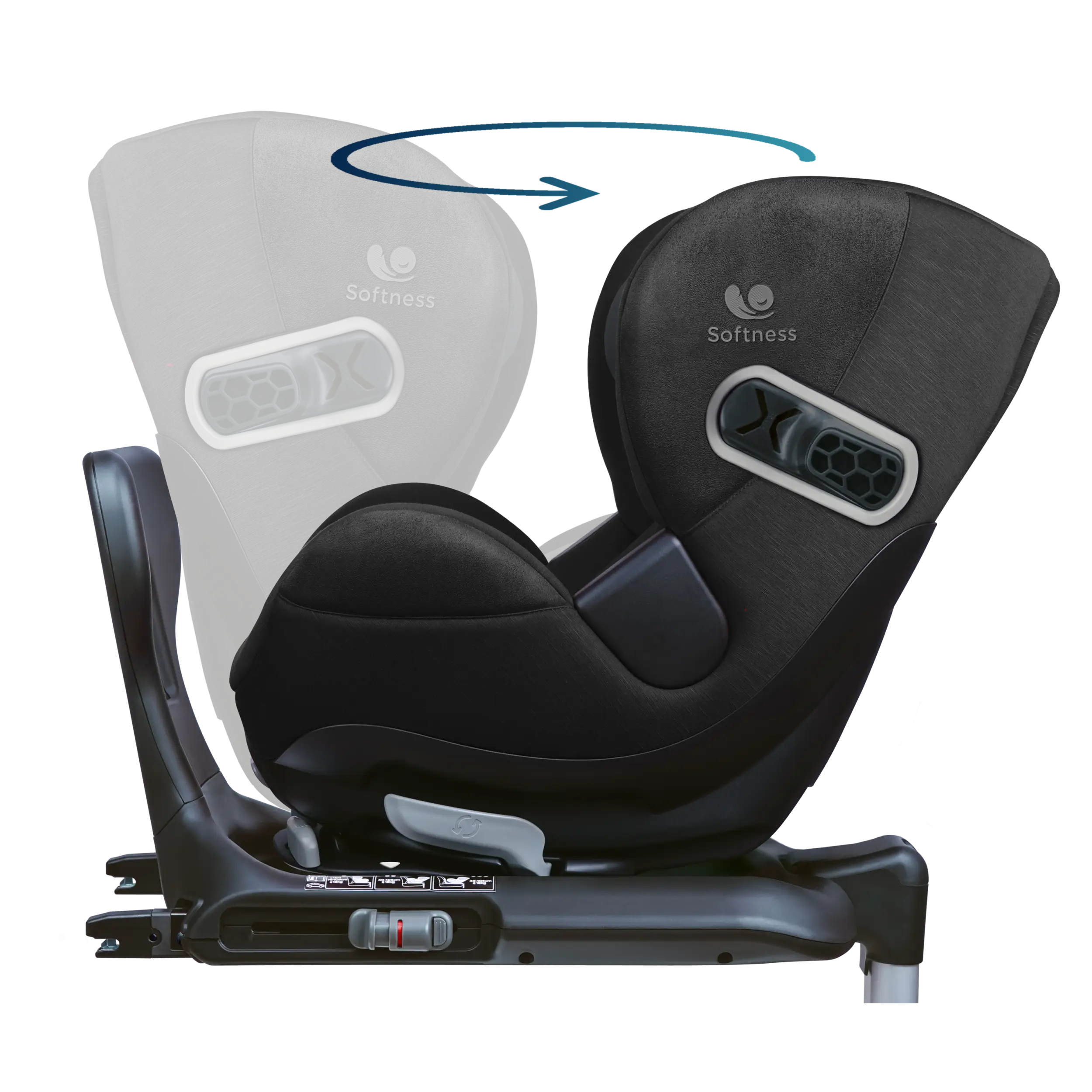 Renolux Gaïa Pro – i-Size Kindersitz black