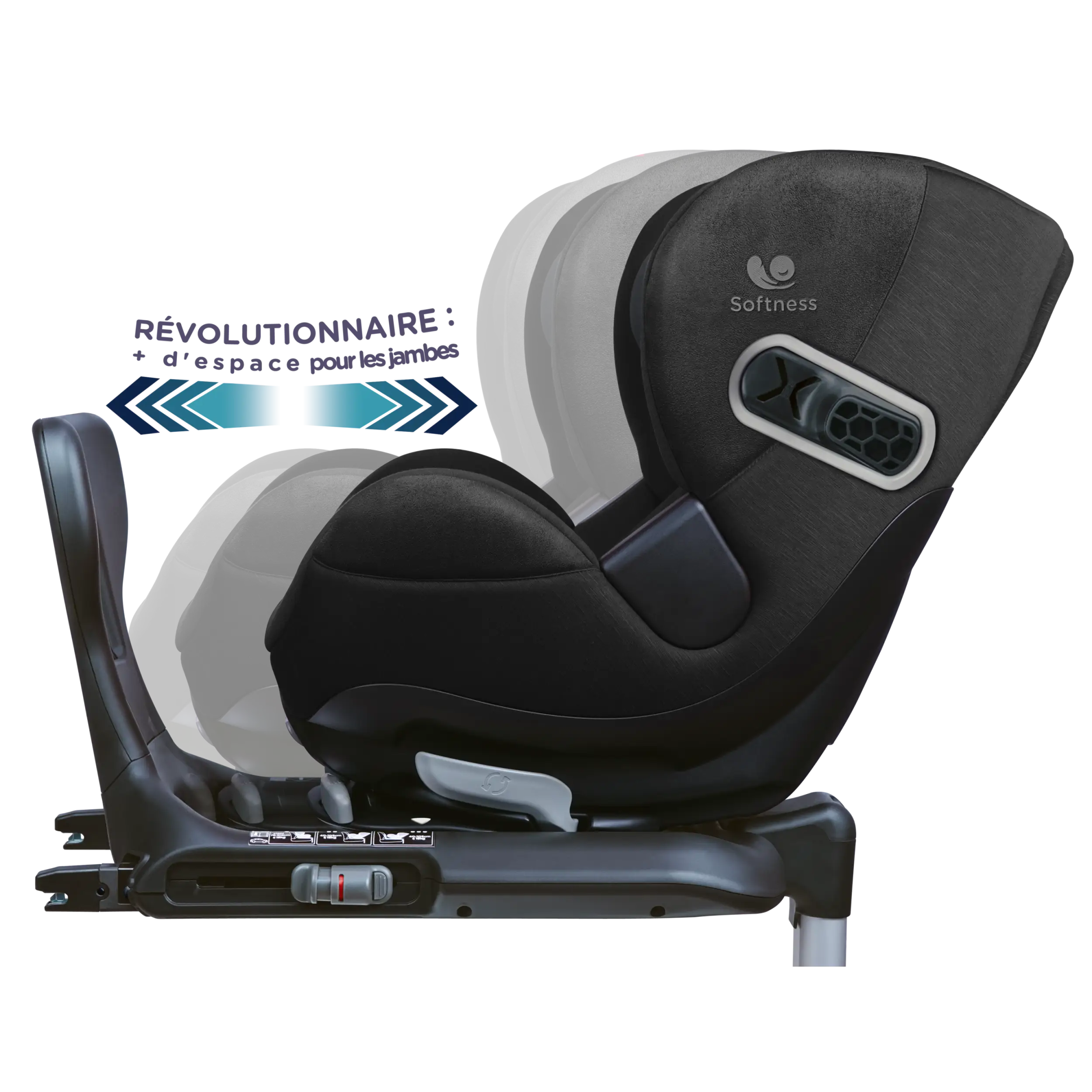 Renolux Gaïa Pro – i-Size Kindersitz black