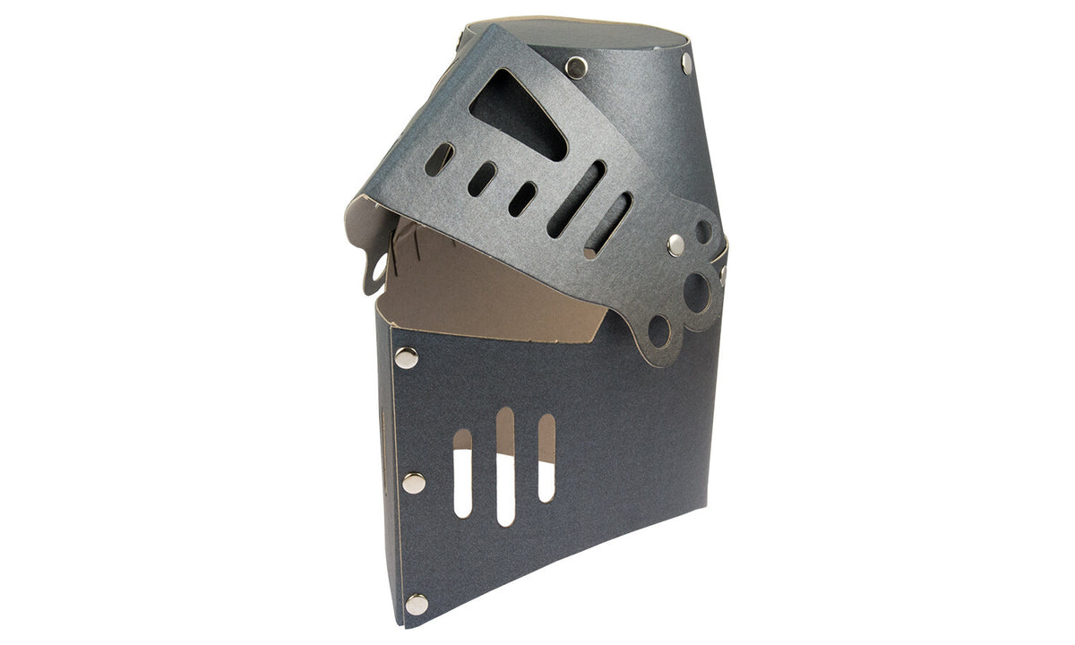 Ritterhelm Hartkarton schwarz Ansicht 2