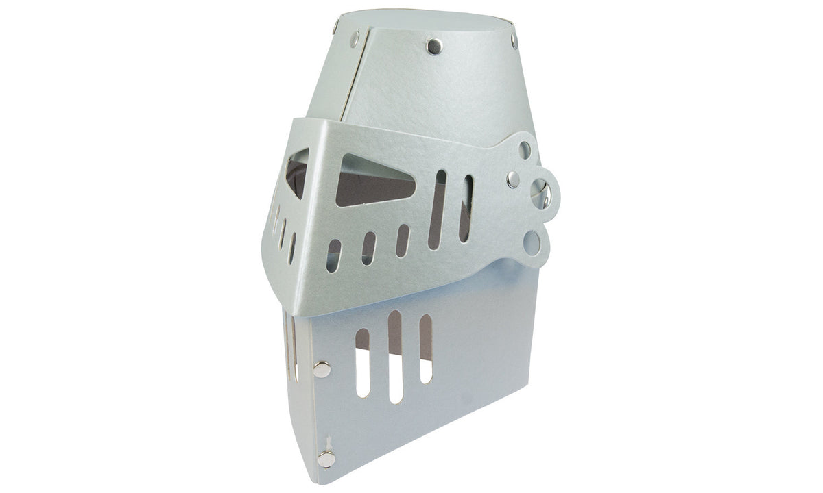 Ritterhelm Hartkarton silber