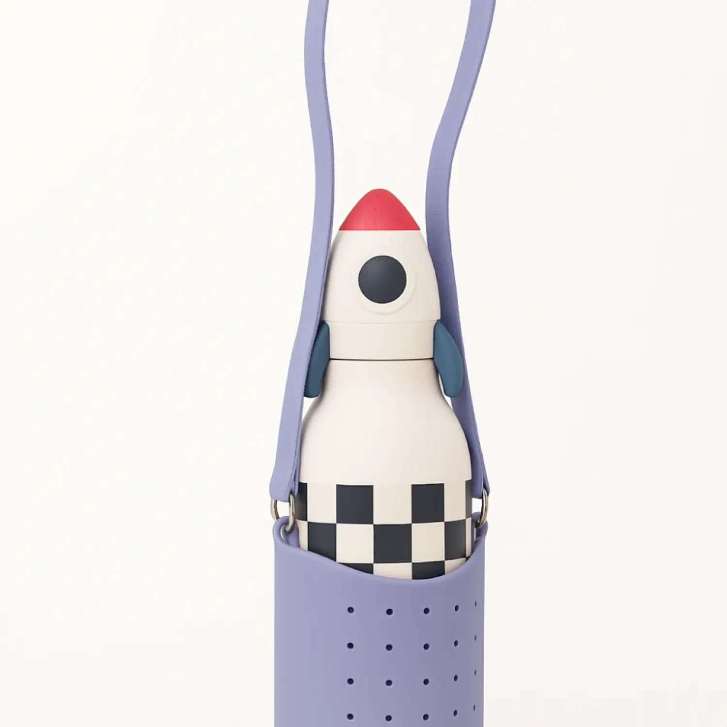 Rocketship Bestie Bottle & Sling Purple – Kinder Trinkflasche Set - Kindertrinkflasche
