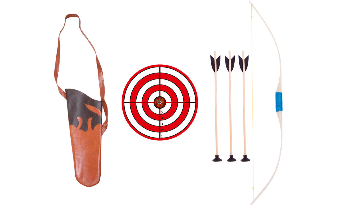 Kinder-Bogen Esche mit Griffumwicklung 90 cm mit Zielscheibe classic