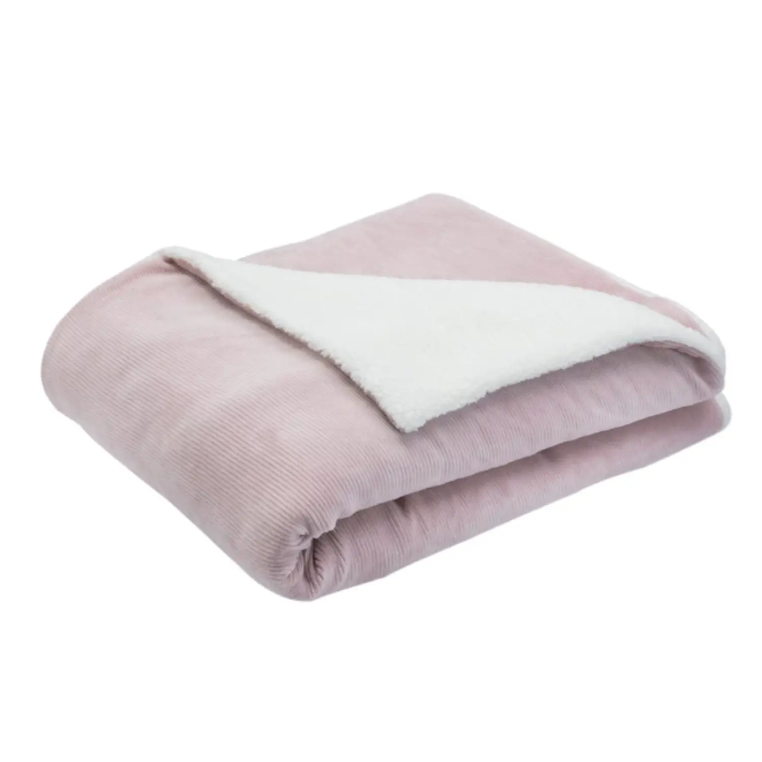 Sherpa-Decke - Rosa / 75x100 cm