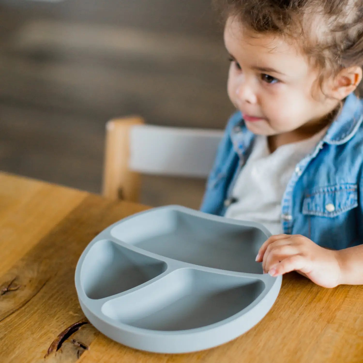 Silikon-Teller mit Saugnapf