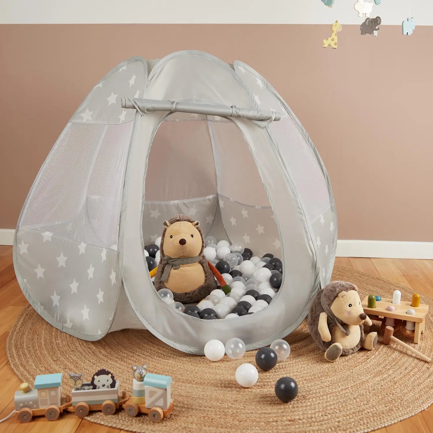 Sternchen Pop-up Spielzelt mit Bällebad – Kinderzelt 100 Bälle