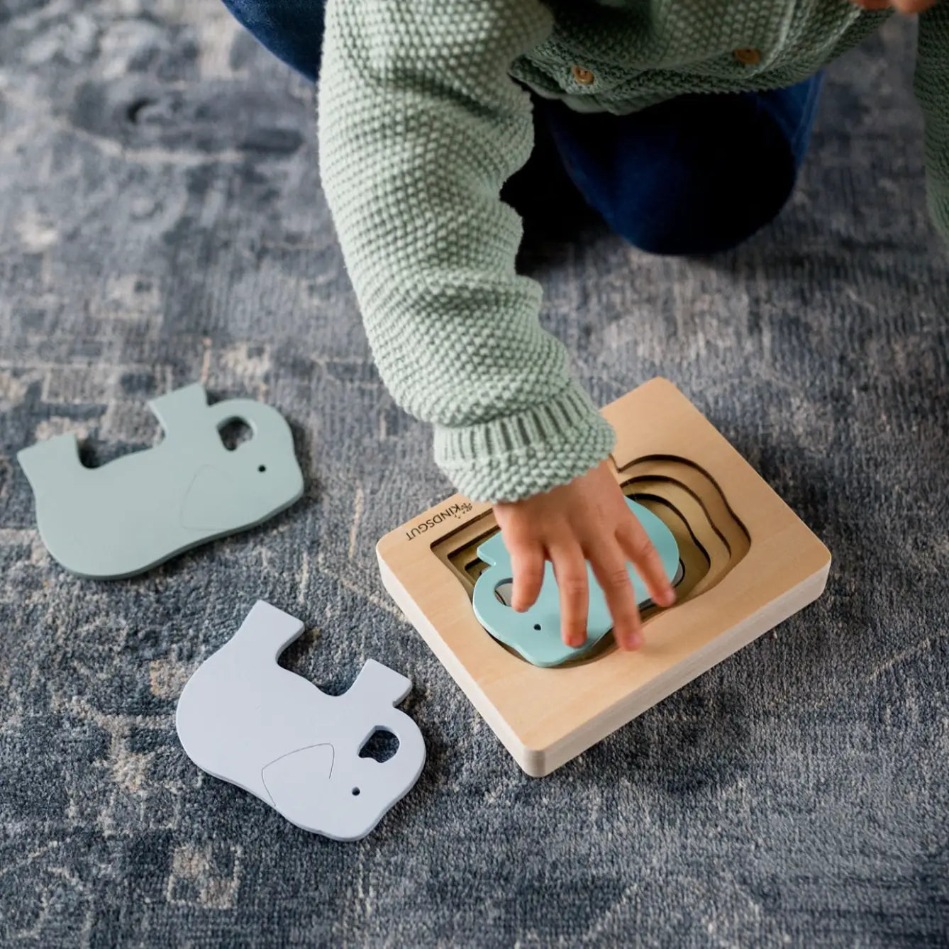 Tier-Puzzle Holz – 5-Teile Tierformen