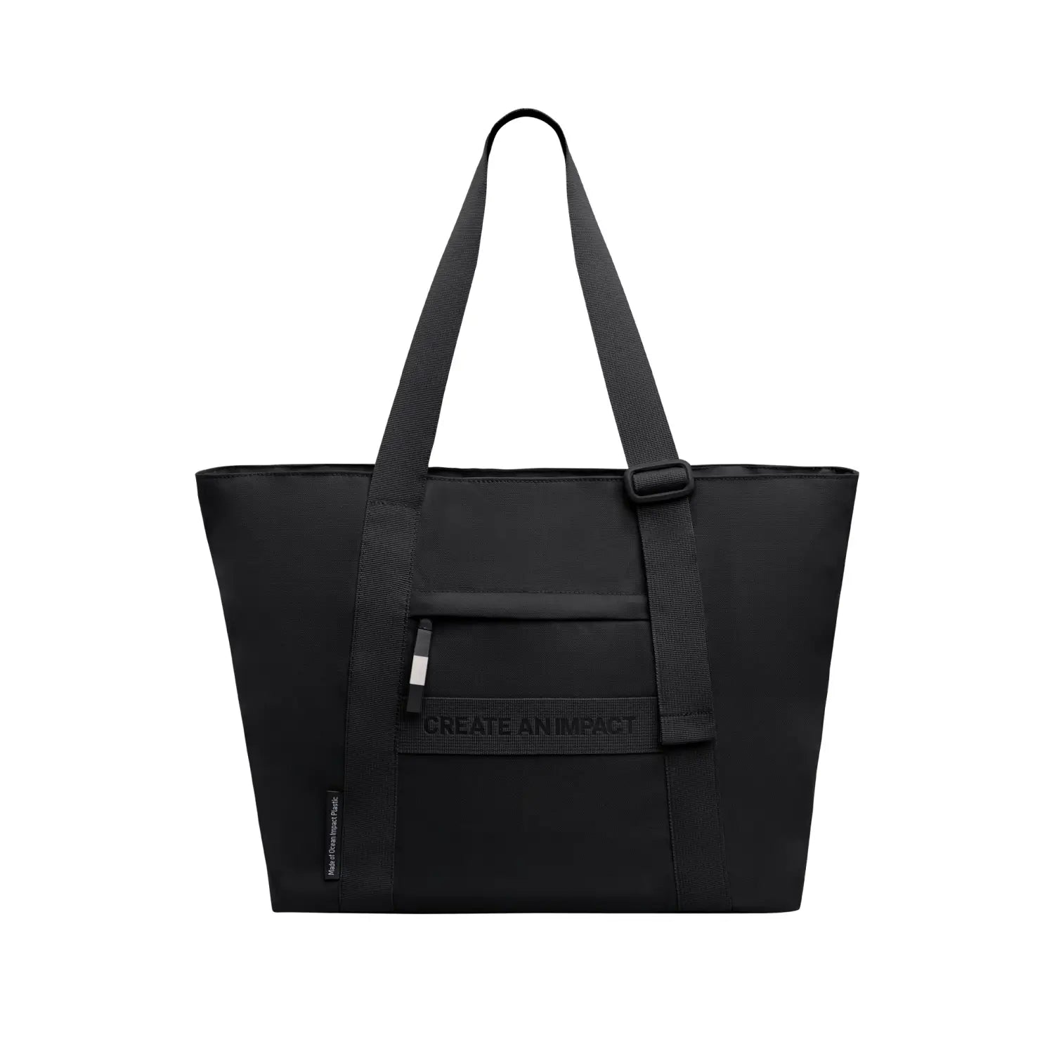 TOTE BAG MONOCHROME – nachhaltige Tragetasche aus Meeresplastik - Schwarz - Tragetasche